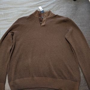 Polo Ralph Lauren Brown herringbone sweater L